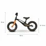 Bicicleta fara pedale, Lionelo, Bart Air, Usoara, Cu roti gonflabile, Cu cadru din magneziu, Cu ghidon si sa reglabile, Greutate 3.8 Kg, 12 inch, Conform cu standardul european de securitate EN71, Negru - 13