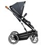 Lionelo - Carucior 2 in 1 Mari, Cu landou cu salteluta si sac de picioare, Cu geanta pentru mamici, Cu plasa de tantari, Cu sezut reversibil, Gri - 30