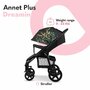 Lionelo - Carucior sport Annet Plus Dreamin', Editie limitata, De la nastere, Cu accesorii, 0 - 22 Kg, Conform cu standardele europene de securitate EN1888-1 si EN1888-2, Negru - 26
