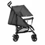Carucior sport, Lionelo, Elia, Cu plasa de tantari, Suport de picioare reglabil, Spatar ajustabil in 4 pozitii, Capotina XXL, Pliere tip umbrela, Capacitate 15 kg, 6 luni+, EN 1888, Gri - 5