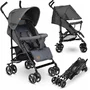 Carucior sport, Lionelo, Elia, Cu plasa de tantari, Suport de picioare reglabil, Spatar ajustabil in 4 pozitii, Capotina XXL, Pliere tip umbrela, Capacitate 15 kg, 6 luni+, EN 1888, Gri - 3