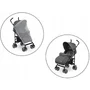 Carucior sport, Lionelo, Elia, Cu plasa de tantari, Suport de picioare reglabil, Spatar ajustabil in 4 pozitii, Capotina XXL, Pliere tip umbrela, Capacitate 15 kg, 6 luni+, EN 1888, Gri - 14
