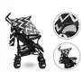 Carucior sport, Lionelo, Elia Oslo, Cu plasa de tantari, Suport de picioare reglabil, Spatar ajustabil in 4 pozitii, Capotina XXL, Pliere tip umbrela, Capacitate 15 kg, 6 luni+, EN 1888, Negru/Alb - 12