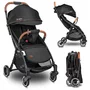 Carucior sport, Lionelo, Julie One, De la nastere, Greutate redusa, Cu accesorii, Cadru din aluminiu, 0-22 kg, Pliere compacta pentru avion, Conform cu standardele europene de securitate EN1888-1 si EN1888-2, Negru - 4