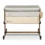 Patut co-sleeper, Lionelo, Leonie, Cu sistem de leganare, Cu setare unghiulara, Reglabil in 5 pozitii pe inaltime, Conform cu standardele europeane de securitate EN1130 si EN16890, Beige Sand - 8