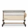 Patut co-sleeper, Lionelo, Leonie, Cu sistem de leganare, Cu setare unghiulara, Reglabil in 5 pozitii pe inaltime, Conform cu standardele europeane de securitate EN1130 si EN16890, Beige Sand - 9