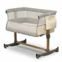 Patut co-sleeper, Lionelo, Leonie, Cu sistem de leganare, Cu setare unghiulara, Reglabil in 5 pozitii pe inaltime, Conform cu standardele europeane de securitate EN1130 si EN16890, Beige Sand - 5