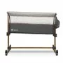 Patut co-sleeper, Lionelo, Leonie, Cu sistem de leganare, Cu setare unghiulara, Reglabil in 5 pozitii pe inaltime, Conform cu standardele europeane de securitate EN1130 si EN16890, Grey Stone - 8