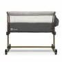 Patut co-sleeper, Lionelo, Leonie, Cu sistem de leganare, Cu setare unghiulara, Reglabil in 5 pozitii pe inaltime, Conform cu standardele europeane de securitate EN1130 si EN16890, Grey Stone - 10