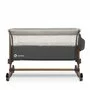 Patut co-sleeper, Lionelo, Leonie, Cu sistem de leganare, Cu setare unghiulara, Reglabil in 5 pozitii pe inaltime, Conform cu standardele europeane de securitate EN1130 si EN16890, Grey Stone - 13
