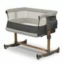 Patut co-sleeper, Lionelo, Leonie, Cu sistem de leganare, Cu setare unghiulara, Reglabil in 5 pozitii pe inaltime, Conform cu standardele europeane de securitate EN1130 si EN16890, Grey Stone - 5