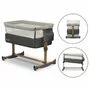 Patut co-sleeper, Lionelo, Leonie, Cu sistem de leganare, Cu setare unghiulara, Reglabil in 5 pozitii pe inaltime, Conform cu standardele europeane de securitate EN1130 si EN16890, Grey Stone - 22