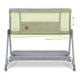 Lionelo - Patut co-sleeper Luna, 2 in 1, Cu laterala culisanta, Cu setare unghiulara, Cu roti, Reglabil in 6 pozitii pe inaltime, Gri deschis - 8
