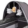 Patut pliant, Lionelo, Sven Plus, 120x60 cm, Cu doua nivele, Cu arcada jucarii, masuta de infasat, vibratii, melodii  conform cu standardele europeane de securitate EN716 si EN12221, Grey Scandi - 22
