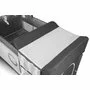 Patut pliant, Lionelo, Flower, Cu doua nivele, Cu arcada, Geanta transport, Masuta de infasat, Bara cu jucarii, Fereastra laterala, 120x60 cm, Conform cu standardele europeane de securitate EN 716 si EN12221, Gri - 13
