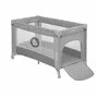 Patut pliant, Lionelo, Stefi, Cu un nivel, Cu intrare laterala cu fermoar, 2 roti, 120x60 cm, Conform cu standardul european de securitate EN 716, Grey - 7