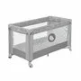 Patut pliant, Lionelo, Stefi, Cu un nivel, Cu intrare laterala cu fermoar, 2 roti, 120x60 cm, Conform cu standardul european de securitate EN 716, Grey - 10