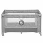 Patut pliant, Lionelo, Stefi, Cu un nivel, Cu intrare laterala cu fermoar, 2 roti, 120x60 cm, Conform cu standardul european de securitate EN 716, Grey - 9