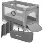 Patut pliant, Lionelo, Stefi, Cu un nivel, Cu intrare laterala cu fermoar, 2 roti, 120x60 cm, Conform cu standardul european de securitate EN 716, Grey - 6
