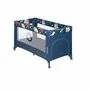 Patut pliant, Lionelo, Stefi, Cu un nivel, Cu intrare laterala cu fermoar, 2 roti, 120x60 cm, Conform cu standardul european de securitate EN 716, Blue Navy - 9