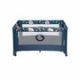 Patut pliant, Lionelo, Stefi, Cu un nivel, Cu intrare laterala cu fermoar, 2 roti, 120x60 cm, Conform cu standardul european de securitate EN 716, Blue Navy - 7