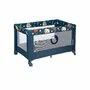 Patut pliant, Lionelo, Stefi, Cu un nivel, Cu intrare laterala cu fermoar, 2 roti, 120x60 cm, Conform cu standardul european de securitate EN 716, Blue Navy - 8