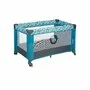 Patut pliant, Lionelo, Stefi, Cu un nivel, Cu intrare laterala cu fermoar, 2 roti, 120x60 cm, Conform cu standardul european de securitate EN 716, Turquoise - 7