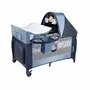 Patut pliant, Lionelo, Sven Plus, 120x60 cm, Cu doua nivele, Cu arcada jucarii, masuta de infasat, vibratii, melodii, conform cu standardele europeane de securitate EN716 si EN12221, Blue Navy - 10