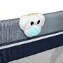 Patut pliant, Lionelo, Sven Plus, 120x60 cm, Cu doua nivele, Cu arcada jucarii, masuta de infasat, vibratii, melodii, conform cu standardele europeane de securitate EN716 si EN12221, Blue Navy - 23