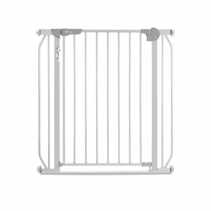 Poarta de siguranta, Lionelo, Truus Slim Led, Prin presiune, Cu lumina Led cu senzor, 105 cm, Conform cu standardul european de securitate EN1930, Gri