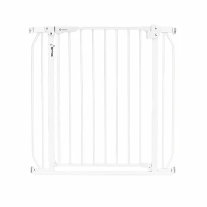 Poarta de siguranta, Lionelo, Truus Slim Led, Prin presiune, Cu lumina Led cu senzor, 105 cm, Conform cu standardul european de securitate EN1930, Alb