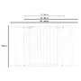 Poarta de siguranta, Lionelo, Truus Slim Led, Prin presiune, Cu lumina Led cu senzor, 105 cm, Conform cu standardul european de securitate EN1930, Alb - 3