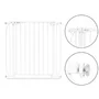 Poarta de siguranta, Lionelo, Truus Slim, Prin presiune, 105 cm, Conform cu standardul europeane de securitate EN1930, Alb - 7