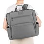 Lionelo - Rucsac impermeabil pentru mamici Cube, Cu 12 compartimente si salteluta de schimbat, Cu prindere universala de carucior, 36 x 36 x 23 cm, Gri - 6
