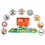 Salteluta  interactiva Lionelo, Agnes, Cu jucarii, Conform cu standardul european de securitate EN71, 142x142x45 cm, Multicolor - 10