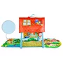 Salteluta  interactiva Lionelo, Agnes, Cu jucarii, Conform cu standardul european de securitate EN71, 142x142x45 cm, Multicolor - 7