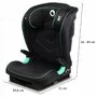 Scaun auto i-Size, Lionelo, Neal, Spatar reglabil in3  pozitii, Tetiera in 14 pozitii, Suport sticla inclus, 15-36 Kg, 100-150 cm, Cu Isofix, Conform ECE R129, Negru - 7