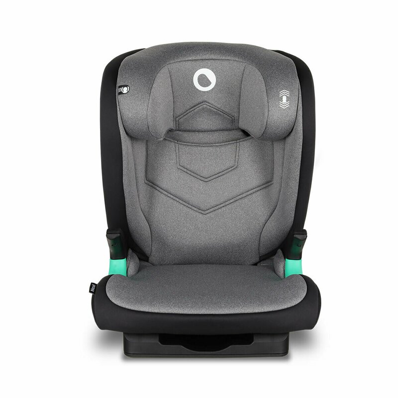 Scaun auto, Lionelo, Neal Stone, Spatar reglabil, Baza i-size, 15-36 Kg, cu Isofix, Conform cu standardul european de securitate ECE R129, Gri