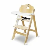 Scaun de masa, Lionelo, Floris, 3 in 1, Din Lemn, Transformabil, Reglabil pe inaltime in 4 pozitii, Suport picioare- 4 pozitii, 6 luni- 12 ani, Sustine 40 kg, Natur