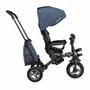 Tricicleta copii, Lionelo, Tris, Ultrapliabila, Multifunctionala, Mecanism de pedalare libera, Suport picioare, Control al directiei, Scaun reversibil, Rotire 360 grade, Conform cu standardul europeane de securitate EN71, Albastru - 11