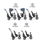 Tricicleta copii, Lionelo, Tris, Ultrapliabila, Multifunctionala, Mecanism de pedalare libera, Suport picioare, Control al directiei, Scaun reversibil, Rotire 360 grade, Conform cu standardul europeane de securitate EN71, Albastru - 5