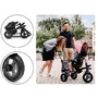 Tricicleta copii, Lionelo, Tris, Ultrapliabila, Multifunctionala, Mecanism de pedalare libera, Suport picioare, Control al directiei, Scaun reversibil, Rotire 360 grade, Conform cu standardul europeane de securitate EN71, Albastru - 33
