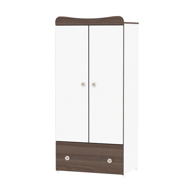 Lorelli Dulap garderoba 2 usi EXCLUSIVE White Walnut