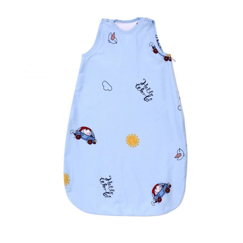 Lorelli - Sac de dormit de vara, 100 cm, bumbac ranforce, Bear & Car Blue