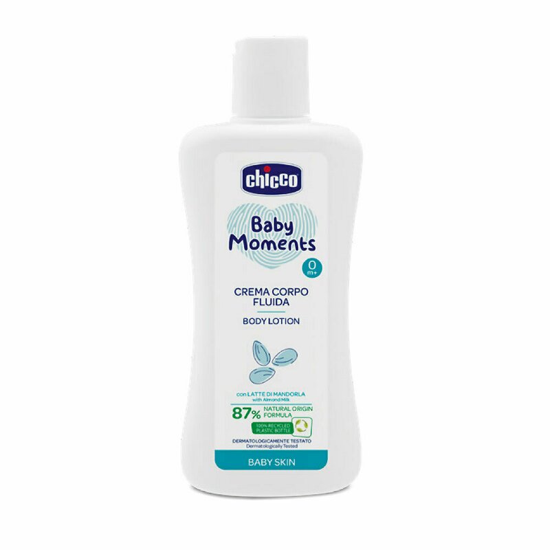 Lotiune de corp Chicco Baby Moments Baby Skin, 200ml, 0luni+