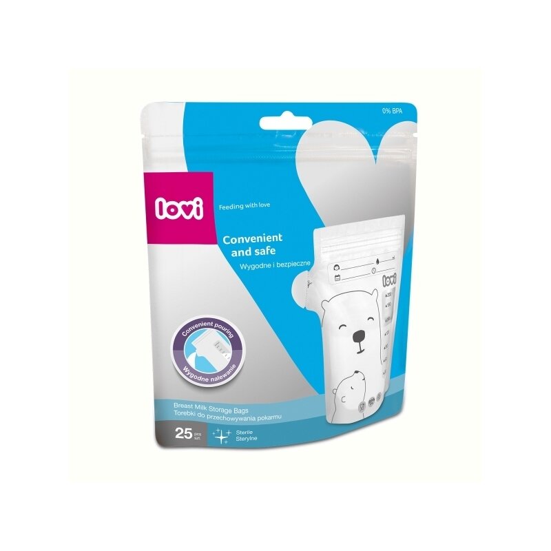 Lovi - pungi pentru stocarea laptelui 25 buc - 12/208