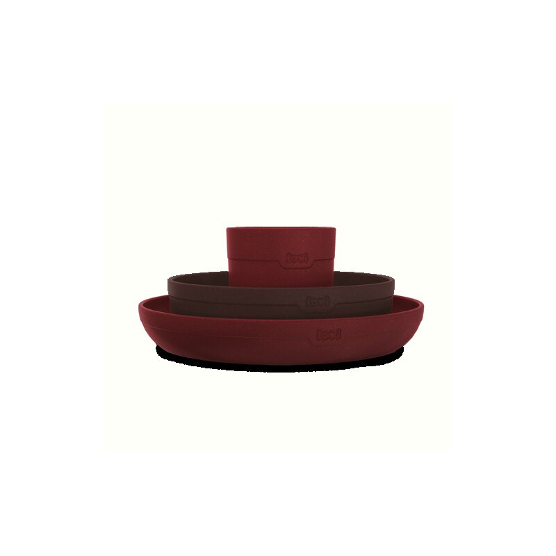 Lovi - set 2 farfurii si cana tamarillo 21/532_red