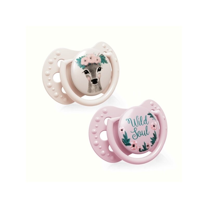 Lovi - suzeta silicon dynamic 0-2m 2 pcs wild soul fata - 22/881girl