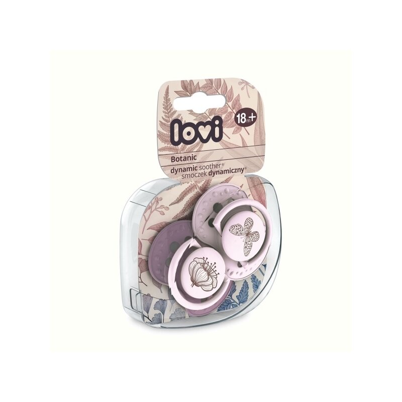 Lovi - suzeta silicon dynamic 18+ m 2 pcs botanic fata - 22/875girl
