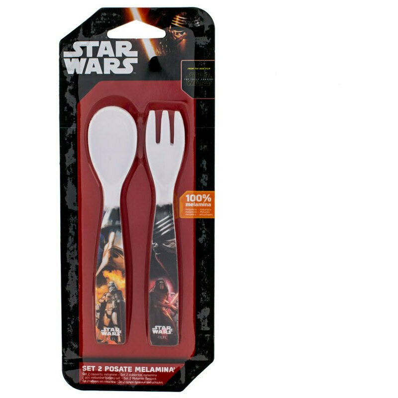 Set lingurita si furculita melamina Star Wars Lulabi 8340250